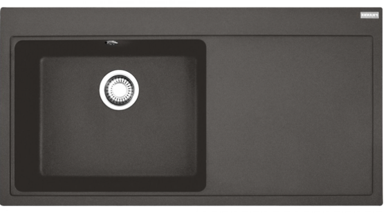 FRANKE MYTHOS MTG 611-100 SAĞ DAMLALIKLI SLATE GREY GRANİT EVYE