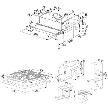FRANKE FTC 6032 GR/XS V2/600 İNOX SÜRGÜLÜ ASPİRATÖR FHNL 604 4G X E İNOX OCAK FSL 82 H XS İNOX FIRIN ANKASTRE SET