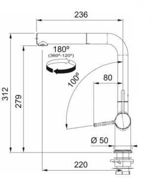 FRANKE ACTİVE PLUS 2.0 SPİRALLİ AVENA ARMATÜR