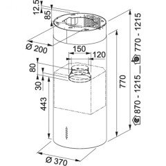 FRANKE ADA TUBE PLUS TUNNEL FTU PLUS 3707 I XS İNOX ADA TİPİ DAVLUMBAZ