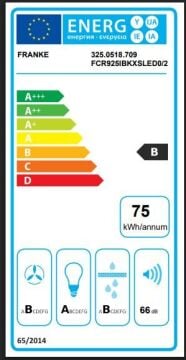FRANKE CRYSTAL FCR 925 I TC BK XS LED SİYAH ADA TİPİ DAVLUMBAZ