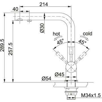 FRANKE  ARMATÜR ATLAS CLEAN WATER SPİRALSİZ INOX