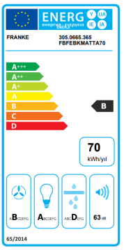 FRANKE FBFE BK MATT A70 MATT BLACK INCA LUX 3.0 ASPİRATÖR