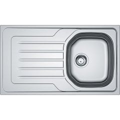 FRANKE ONDA LİNE OLL 611-86 DEKORLU SOL DAMLALIKLI PASLANMAZ ÇELİK EVYE