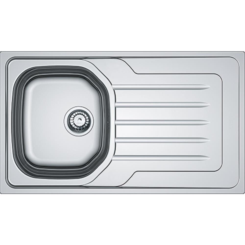 FRANKE ONDA LİNE OLL 611 DEKORLU TEZGAH ÜSTÜ SAĞ DAMLALIKLI PASLANMAZ ÇELİK EVYE