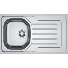 FRANKE ONDA LİNE OLL 611 DEKORLU TEZGAH ÜSTÜ SAĞ DAMLALIKLI PASLANMAZ ÇELİK EVYE