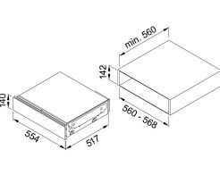 FRANKE FRAMES BY FRANKE FS DRW 14 BK SİYAH ISITMA ÇEKMECESİ