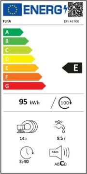 TEKA DFI 46700 TAM ANKASTRE 14 KİŞİLİK BULAŞIK MAKİNASI