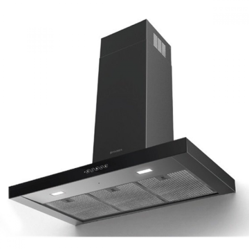 FRANKE FABER T DARK A90 NG SİYAH PASLANMAZ ÇELİK/CAM DAVLUMBAZ