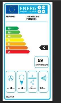 FRANKE FBI 525 BK ANKASTRE BOX, 50 CM., MAT BLACK, ASPİRATÖR