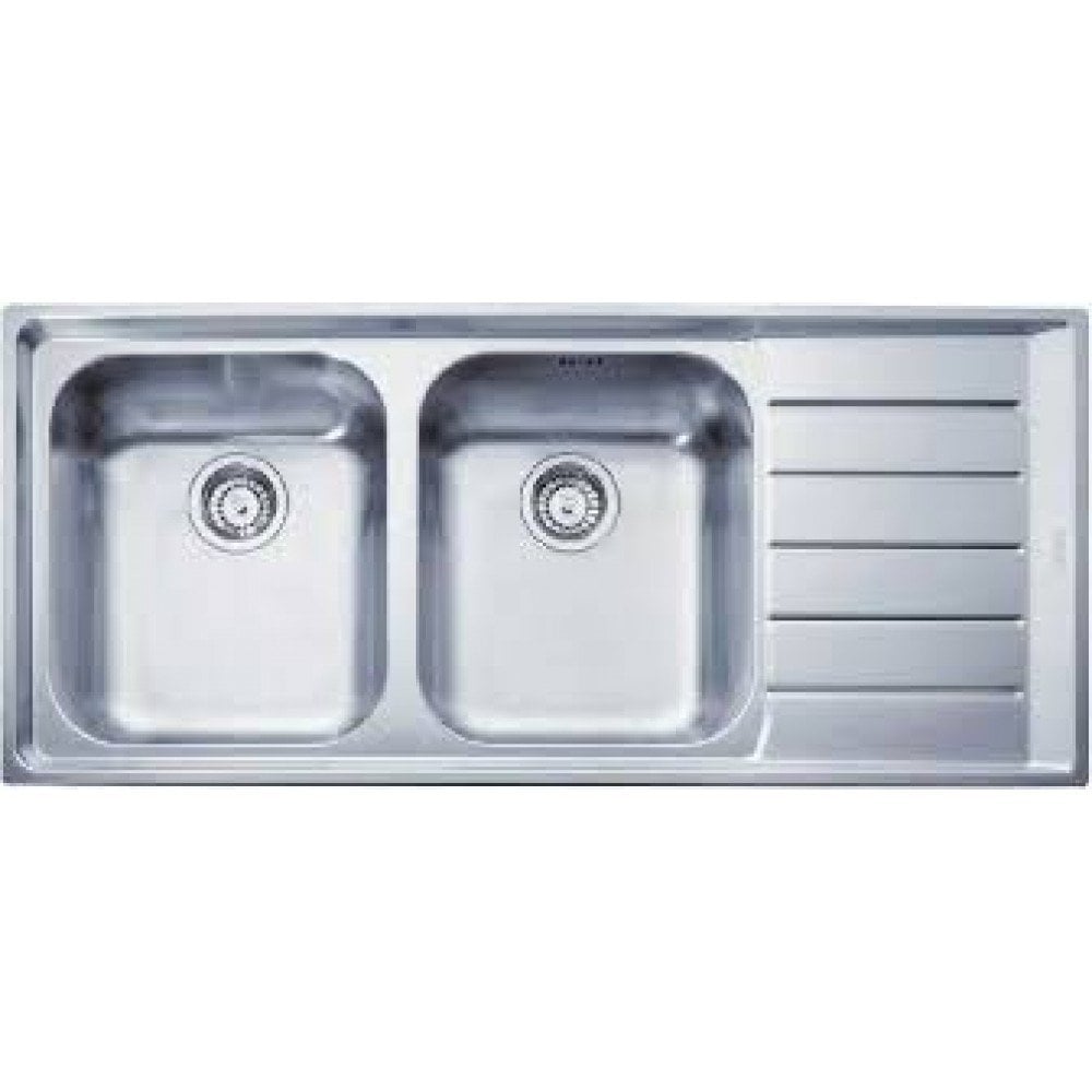 FRANKE NEPTUN NET 621 MİKRODEKOR 2 GÖZLÜ SAĞ DAMLALIKLI ÇELİK EVYE