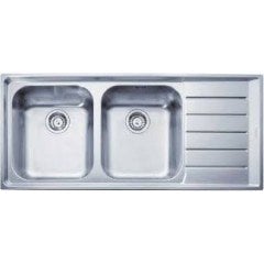 FRANKE NEPTUN NET 621 MİKRODEKOR 2 GÖZLÜ SAĞ DAMLALIKLI ÇELİK EVYE