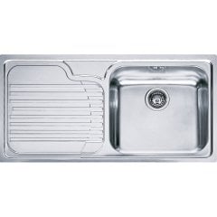 FRANKE GALASSİA GAX 611 PASLANMAZ ÇELİK SOL DAMLALIKLI EVYE