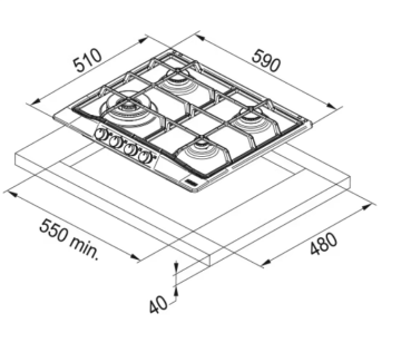 FRANKE CLASSİCLİNE FCH 604 3G TC PW C OCAK