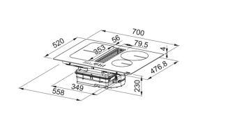 FRANKE  SMART 2GETHER FSM 709 HI   DAVLUMBAZ ENTEGRELİ OCAK
