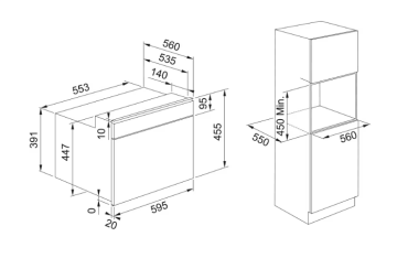 FRANKE MYTHOS FMY 45 MW BK  KOMBİ MİKRODALGA