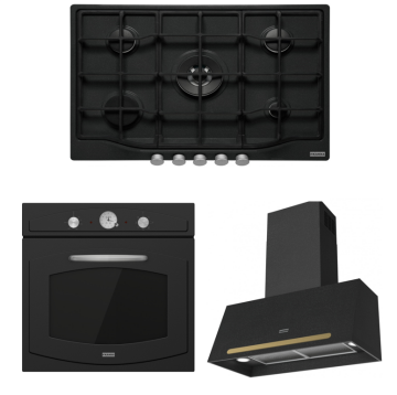 FRANKE CLASSİCLİNE NERO SET (SARI RENK DÜĞMELER VE KULP İÇİNDE GELİR)