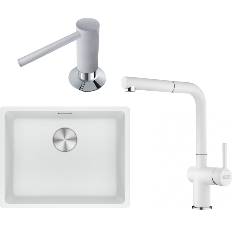 FRANKE MARİS MRG 110-52 EVYE BATARYA SABUNLUK  BİANCO