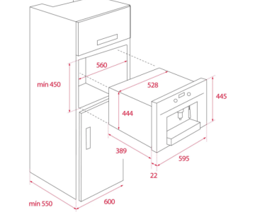 TEKA - CLC 855 GM - ANKASTRE KAHVE MAKİNESİ