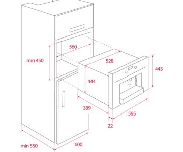 TEKA  CLC 8350 MC WH ANKASTRE KAHVE MAKİNASI