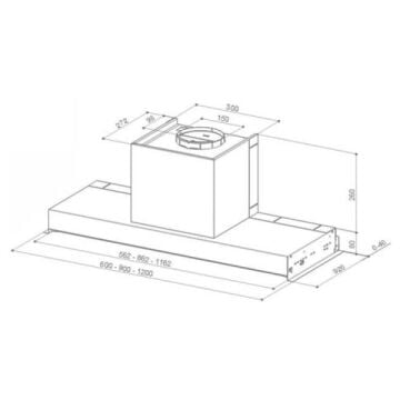 FRANKE FABER EV8+X A90 IN-NOVA PREMİUM PASLANMAZ ÇELİK 90 CM ASPİRATÖR