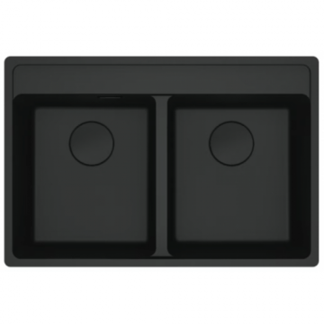 FRANKE MARİS MRG 620-35-35 MATT BLACK GRANİT EVYE