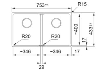 FRANKE MARİS MRG 120-35-35 STONE GREY GRANİT EVYE