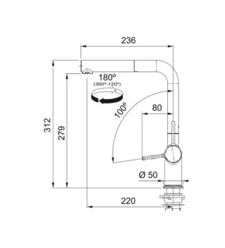 FRANKE ACTİVE PLUS DOCCİA 2.0 SLATE GREY ARMATÜR