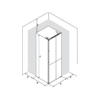 HAFELE MAXIMA SOLO BUZDOLABI 4 KAPILI 90CM INOX