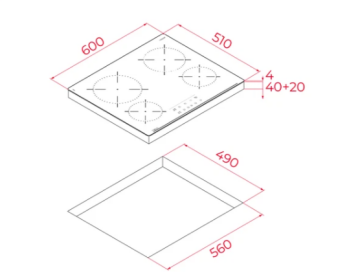 TEKA TBC 64010 TTC BK OCAK