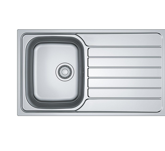 FRANKESPARK SKX 611 PASLANMAZ ÇELİK  DEKORLU SAĞ DAMLALIKLI EVYE