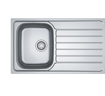 FRANKESPARK SKX 611 PASLANMAZ ÇELİK  DEKORLU SAĞ DAMLALIKLI EVYE