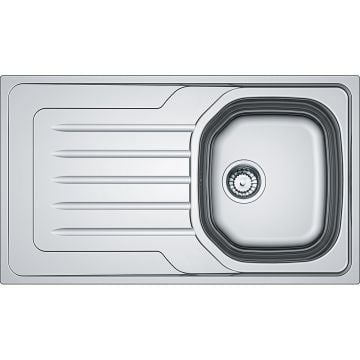 FRANKE PASLANMAZ ÇELİK SOL DAMLALIKLI DEKORLU EVYE