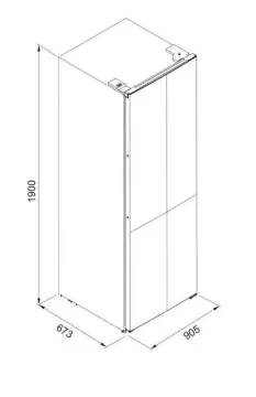 FRANKE FMD 600 TNF NE E BLACK İNOX 90 CM SOLO BUZDOLABI