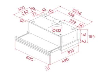 TEKA CNL 6400 SÜRGÜLÜ ASPİRATÖR BEYAZ