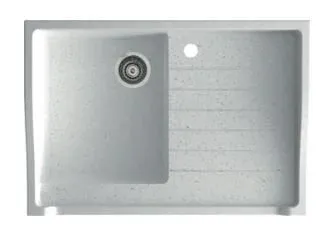 TEŞHİR MARMORİN RUBID 895 1KO TEK FÖZLÜ DAMLALIKLI BEYAZ EVİYE