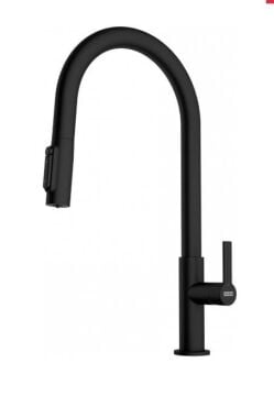 FRANKE MARİS SLİM CLEAR WATER ARITMALI  MATBLACK ARMATÜR