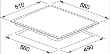 Franke FRSM 604 C T XS Siyah Elektrikli Ankastre Ocak