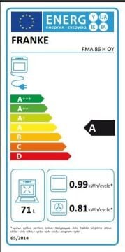 TEŞHİR FRANKE SMART PLUS SGP 62 M OY/F GLASS OYSTER ANKASTRE FIRIN
