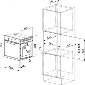 TEŞHİR FRANKE SMART PLUS SGP 62 M OY/F GLASS OYSTER ANKASTRE FIRIN