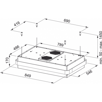 Franke Mythos Masterpiece FMYS BK/CP F80 KL Matt Black+Copper Ada Davlumbaz