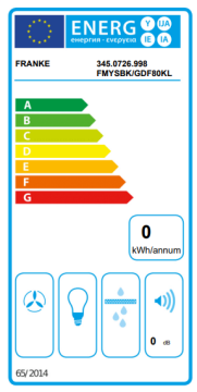 Franke Mythos Masterpiece FMYS BK/CP F80 KL Matt Black- Antrasit Ada Davlumbaz