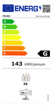 Franke FMA 36 WCR BK Ankastre Şaraplık