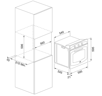 Franke Classicline FCO 86 H PW Rustik Krem Ankastre Fırın