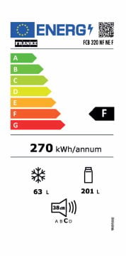 Franke FCB 320 S NE E 2 Kapılı Ankastre Buzdolabı