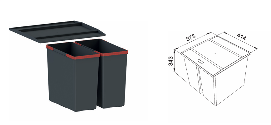 FRANKE WS EasySort 450-2-0  ÇÖP KOVASI