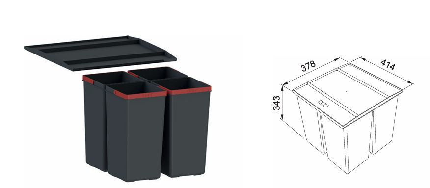 FRANKE WS Easysort 450-0-4  ÇÖP KOVASI
