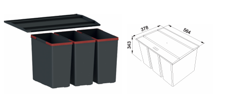 FRANKE WS Easysort 600-3-0 ÇÖP KOVASI