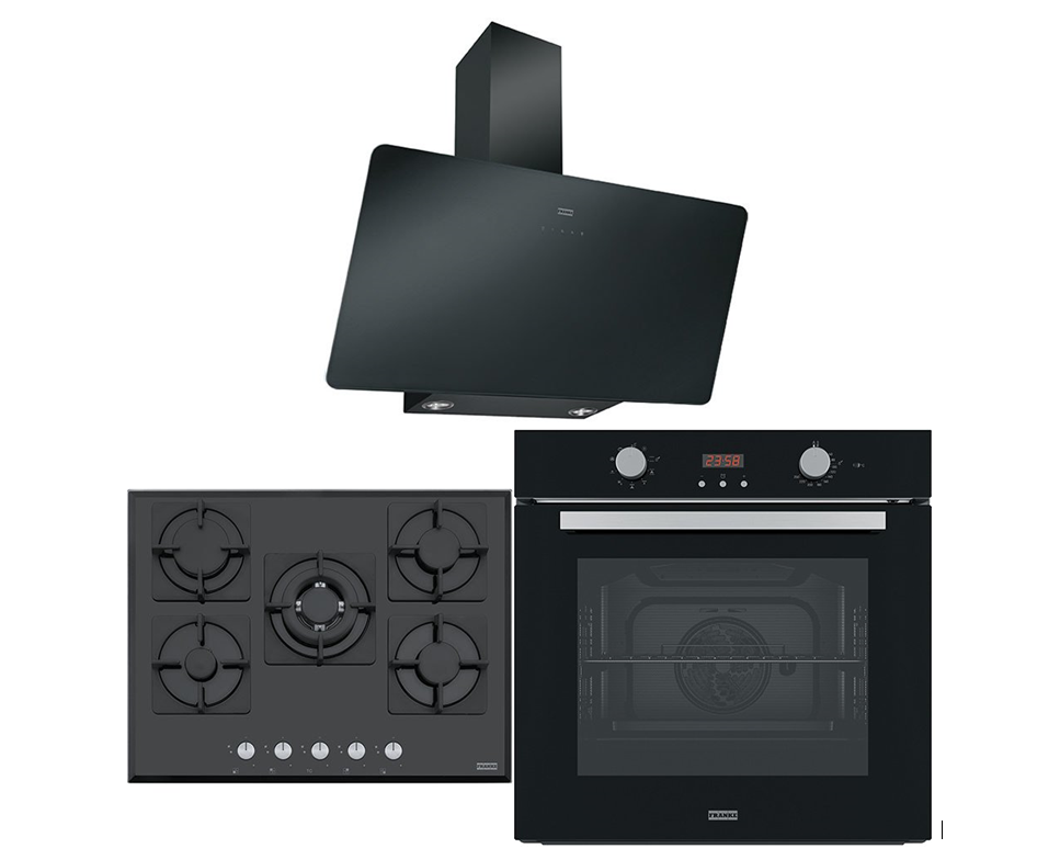 FRANKE SİYAH CAM 70\'LİK SET