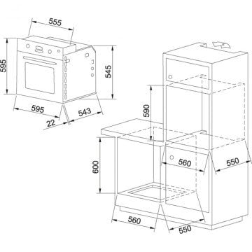 FRANKE SİYAH CAM 70\'LİK SET